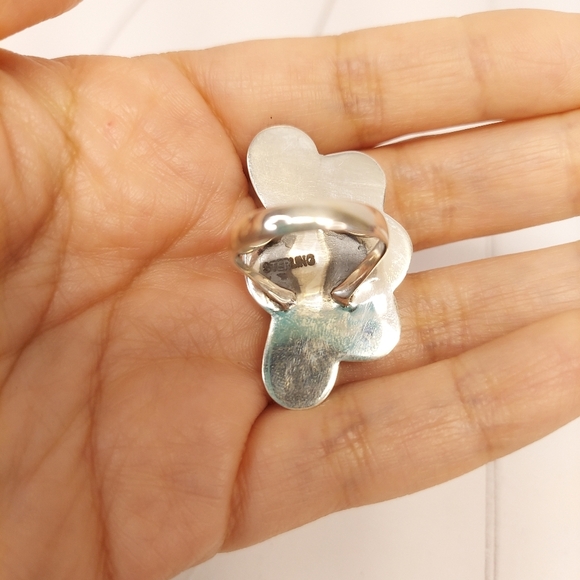 Beautiful Sterling Silver Turquoise Ring - Picture 9 of 11